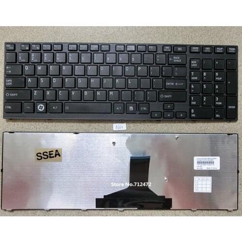 SSEA New Laptop US Keyboard with Frame for Toshiba Satellite A660 A660D A665 A665D series