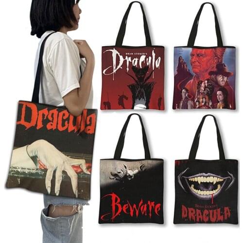 Vampire The Impaler Terror Handbag Cartoon Anime Boys Girls Shoulder Bag Travel Shopping Bags DRACULA VLAD TEPES Tote Bag