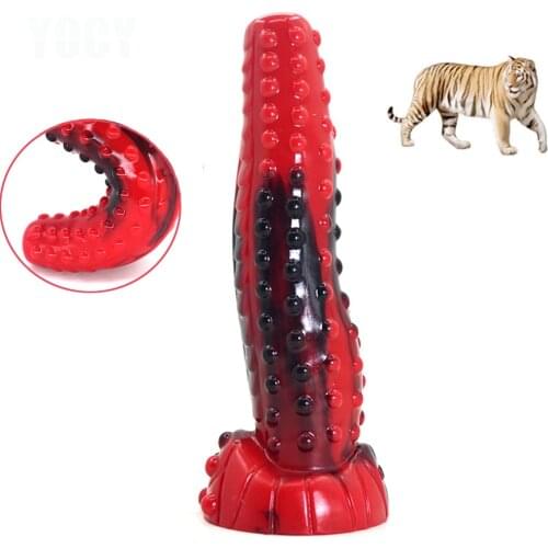 2021New Tiger Penis Animal Dildo Rough Small Pump Massager Vagina Sex Toy Big Ass Plug Adult G-Spot Flirting Orgasm Toy Sex Shop