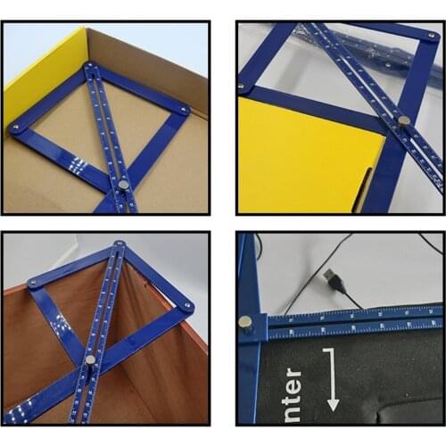 Protractor Corner Angle Finder Square Ruler Miter Woodworking Model Craft Tool Dropship