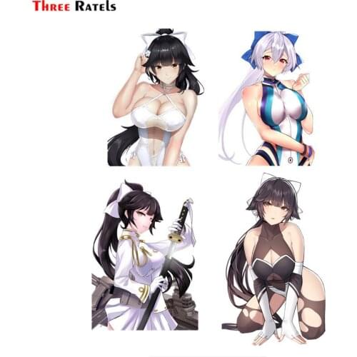 Three Ratels F97 Anime Takao For Azur Lane Car Vinyl Sticker Anime Sex Decal