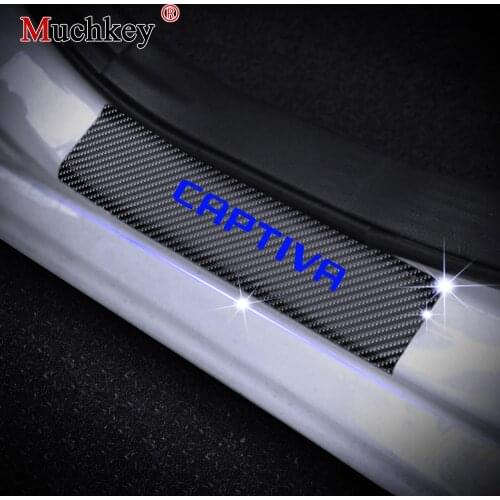 For Chevrolet CAPTIVA Door Threshold Plate Door Entry Guard Car Door Sills Door Sill Scuff Plate Car-styling Accessories 4Pcs