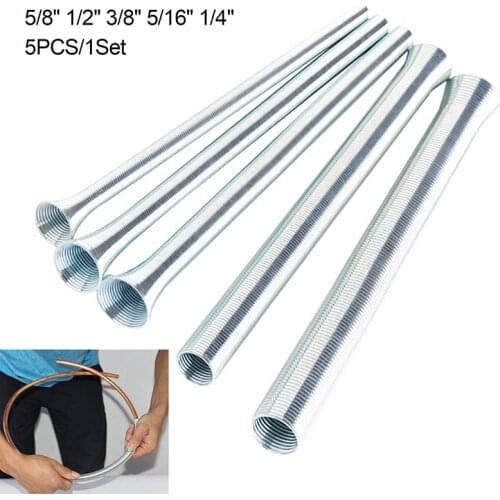 5Pcs Spring Tube Benders 1/4'' 5/16'', 3/8'', 1/2''and 5/8'' For Copper Aluminum