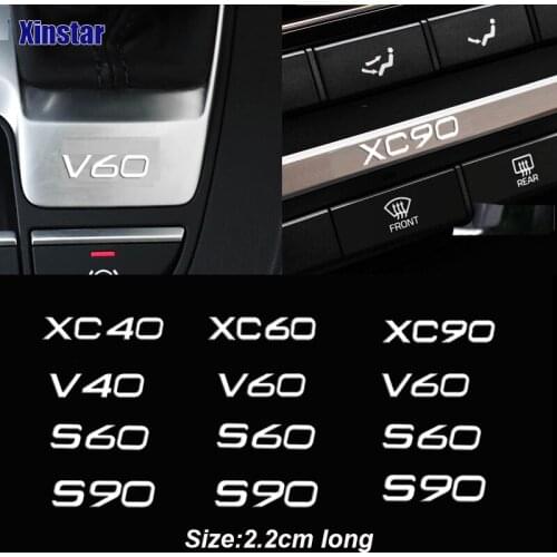 Stainless Steel Car Sticker For Volvo XC40 XC60 XC90 V40 V60 S60 S90