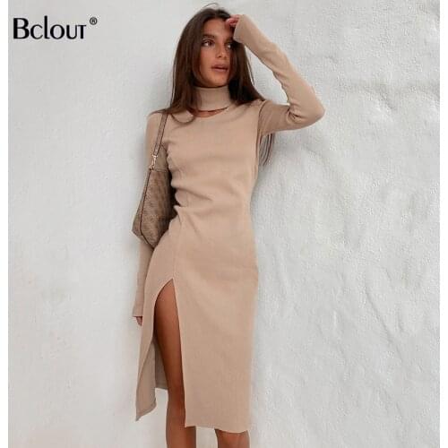 Модные вязаные платья Bclout China At AliExpress