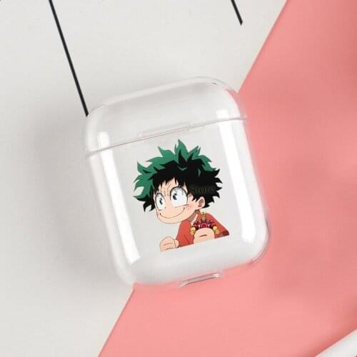 Boku no Hero Academia Midoriya Izuku Cases For Apple AirPods 1 2 Case Clear Wireless Bluetooth Earphone Case Protective Shell
