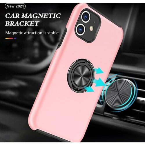For Xiaomi Mi 11 Case Shockproof Armor Ring Stand Cover Xiaomi Mi 11 Lite Pro Mi11 11Lite 11Pro Car Magnetic Holder Cases Capa