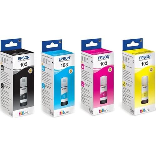 EPSON 103 CYAN ORIGINAL INK C13T00S24A 65ml L1110, L3110, L3111, L3150, L3151, l3156, L3160, L5190