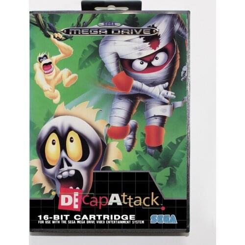 DeCapAttack 16bit MD Game Card For Sega Mega Drive/ Genesis with Retail Box