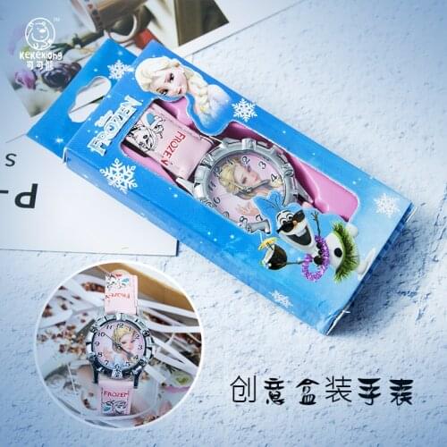 Disney Snow White fiorzen Batman sofia creative quartz watch box cartoon childrens Watch kids watch kids watches boys