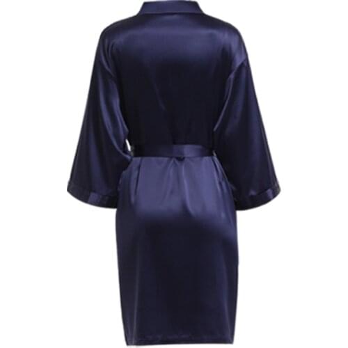 Elegant Sleepwear Sexy Lace Women Dressing Gown Bathrobe Kimono Silk Bath Robe Matte satin Robe Ladies Dressing Gowns A9000D