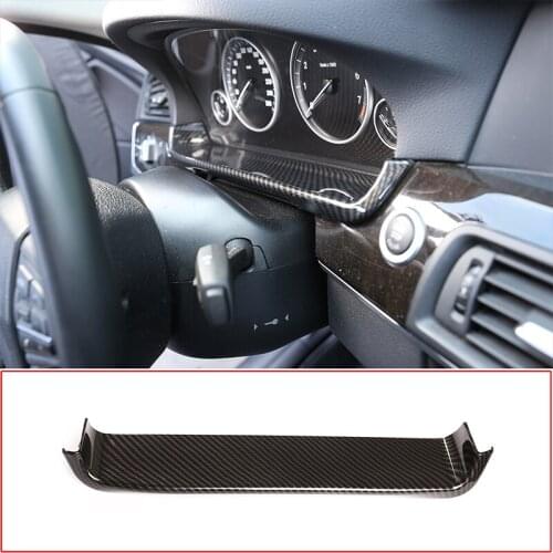 Car Interior ABS Carbon Fiber Car Dashboard Decorative Frame Stickers For BMW 5 Series F10 2011-2017 Car Accessories