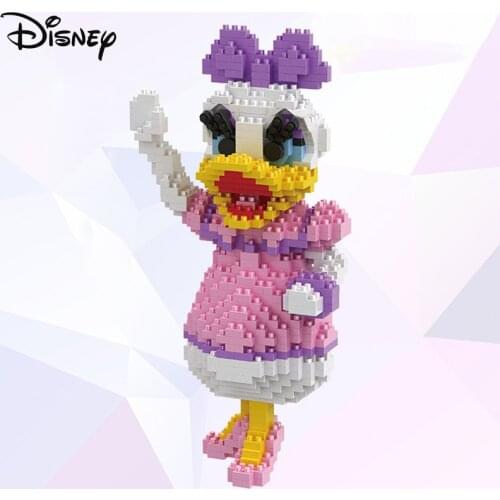 Disney Building Blocks Donald Duck Toys Daisy DIY Assembly Model Anime Cartoon Diamond Brick Kid Children Adult Gift Decorations