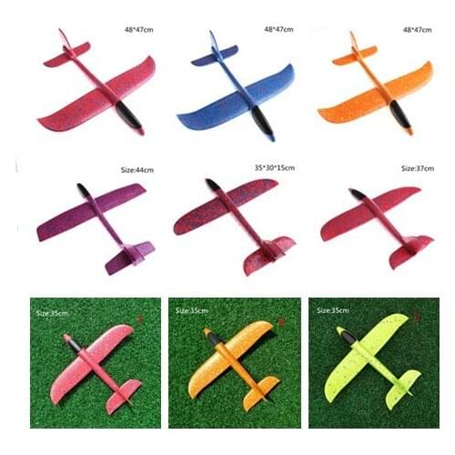 12-48cmThrowing Airplane Glider Plane Model Outdoor Kid Toys Aircraft Inertial EPP Airplane Made Of Foam Plastic Hand Launch