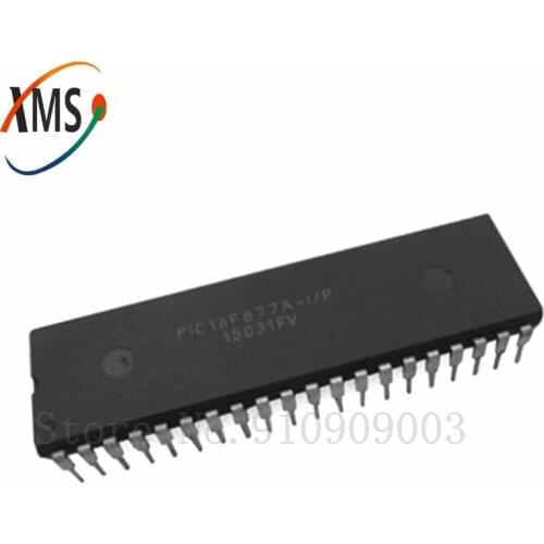 2PCS PIC16F877A-I/P DIP40 PIC16F877A DIP 16F877A DIP-40 Enhanced Flash Microcontrollers new and original IC