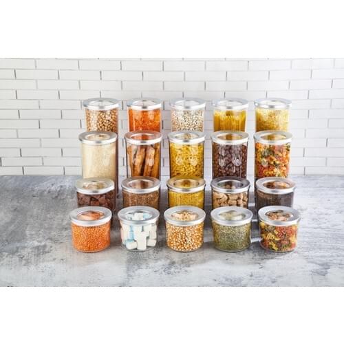 Vip Ahmet New Storage Container Set 9 Pcs Luxury Round