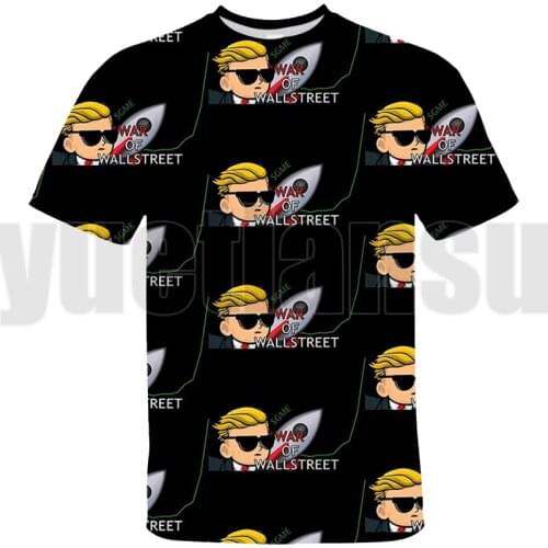 2021 New WSB WallStreetBets Gamestop T Shirt Men/Women GME 3D Printed T-shirt Cartoon Short Sleeve Top Tees Streetwear Children
