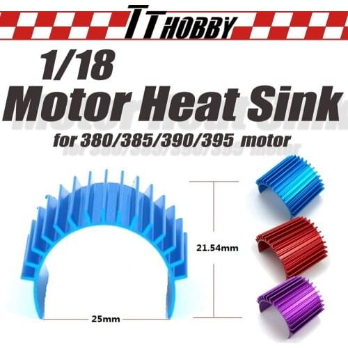 TTHOBBY Motor Heat Sink Heatsink Cooling Fan 380 385 390 395 Brushless Brushed Motors for 1/18 WLtoys A949 A959 on Road Racing