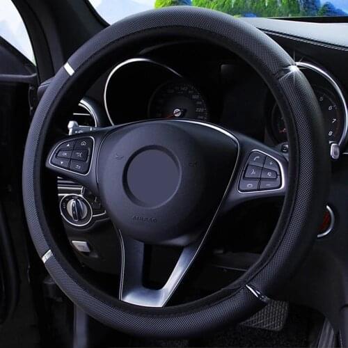 38CM Car Steering Wheel Cover Auto Steering Wheel Braid on The Steering Wheel Cover Case Funda Volante Universal Car Accessories
