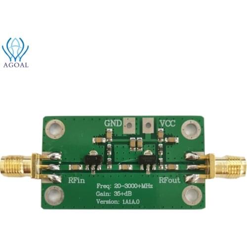 RF Module board 20-3000MHz 35dB Gain Low Noise LNA RF Broadband Amplifier Module For FPV Racing Drone