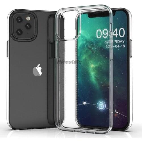 For iPhone 12 mini 12 Pro Max Transparent Soft TPU Case Protection Cover For iPhone 12mini 12Pro Max Silicone Clear Case
