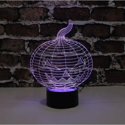 Christmas decorations for home 3D LED Night Lights Valentines Day Decor pumpkin Halloween and Christmas Gifts YJM-2814