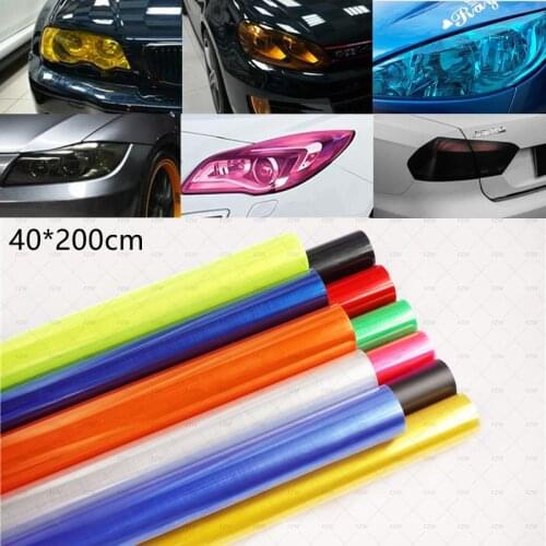 40X120/60CM Auto Car Light Headlight Taillight Tint Styling Waterproof Protective Vinyl Film Tintting Car Sticker Accessories