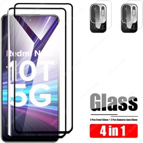 For Xiaomi Redmi Note 10T Screen Protector Not 10S 10 Pro Max Camera Protective Glass On Xiami Redmy Note10 Len Tempered Film