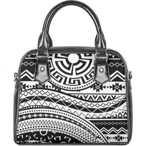 Custom Polynesian tribal style Printing Women Adjustable Crossbody Leather Bag 2020 Summer Fashion Handbags Ladies Factory price