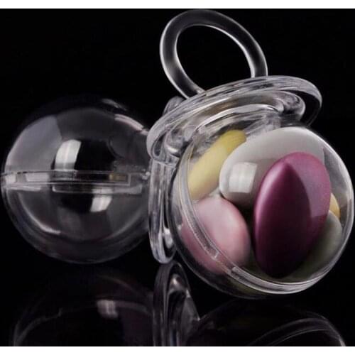 120pcs/lot Creative Clear Hand Nipple Ring Candy Box Chocolate Holder Baby Shower Birthday Favor Gifts Free Shipping ZA4108