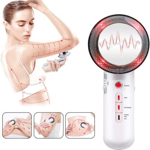 3 in1 EMS Infrared Ultrasonic Body Slimming Instrument Ultrasonic Weight Loss Massage Low Cycle Fat Eliminator Beauty Instrument