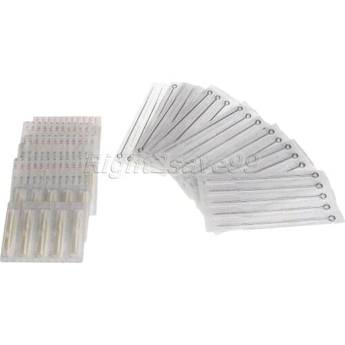 5RL+5RT 50 Pcs Tattoo Needle + 50Pcs Tips Makeup Disposable Sterile Sets Mixed 100PCS Surgical Individual Package Professional