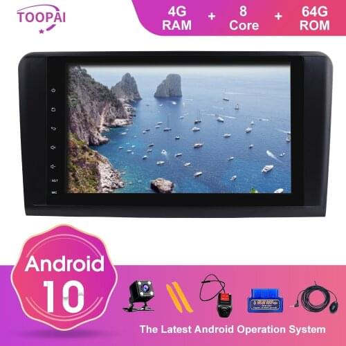 TOOPAI Android 10 For Mercedes Benz GL ML CLASS W164 X164 ML350 ML450 Auto Radio Stereo GPS Navigation Multimedia Player IPS DSP