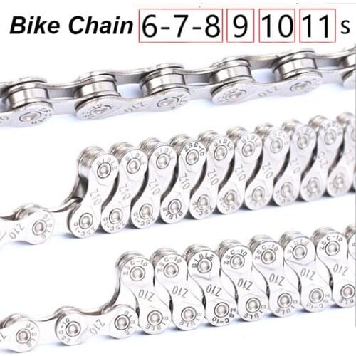 Brand Bicycle Chain Stainless Steel Chain 116 Section For Mountain Road Bike Chain 6 7 8 9 10 11 Speeds with chain hook