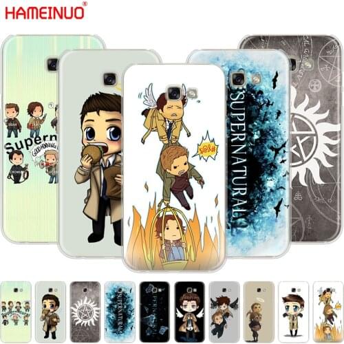 HAMEINUO cool Supernatural tv logo cell phone case cover for Samsung Galaxy A3 A310 A5 A510 A7 A8 A9 2016 2017 2018
