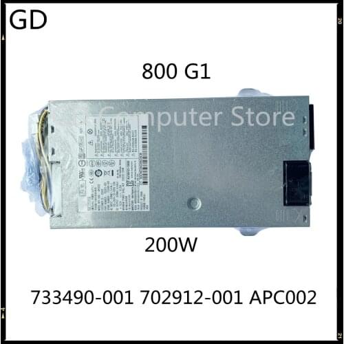 GD NEW Original For HP EliteOne 800 G1 AIO 200W Power Supply 80+Platinum PSU 733490-001 702912-001 APC002 D12-200P2A Full Tested