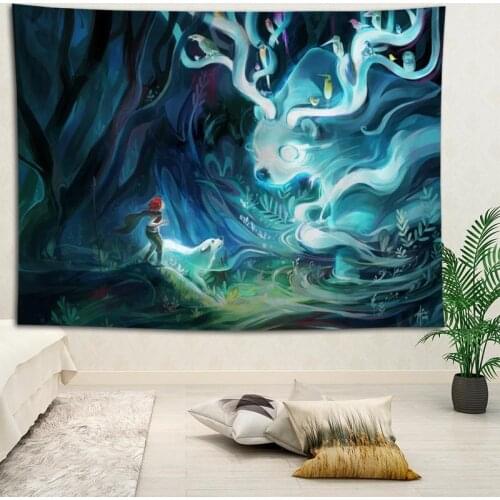 Hot Sale Custom High Quality Dragon Wall Hanging HD Landscape 3D Printing Digital Printing Home Decoration Tapestry