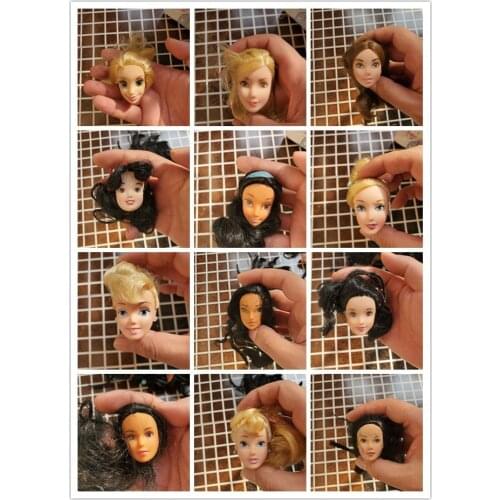 Original DSN Doll Head Accessories mulan Snow White Cinderella mermaid princess Toys