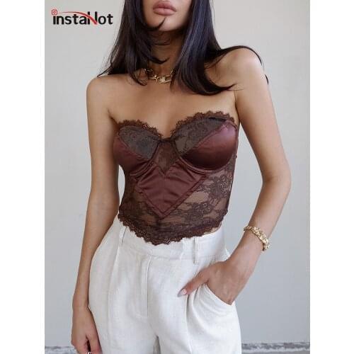 Женские прозрачные майки InstaHot China At AliExpress