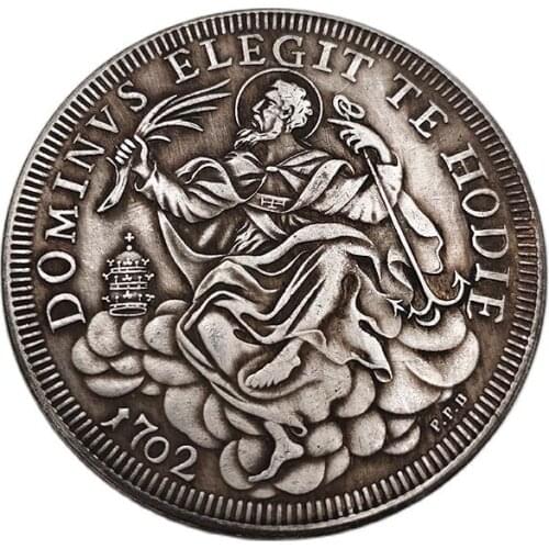 1702 Italy Commemorative Coin God On Cloud Coin Collection Home Decorations Crafts Souvenir Memento Finger Play Gift