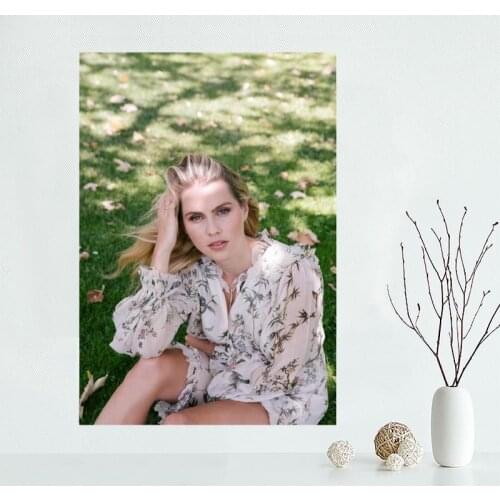 Nice Claire Holt Decorative Canvas Poster High Quality Home Decoration Wall Art Cloth Silk Fabric Wall Poster Print