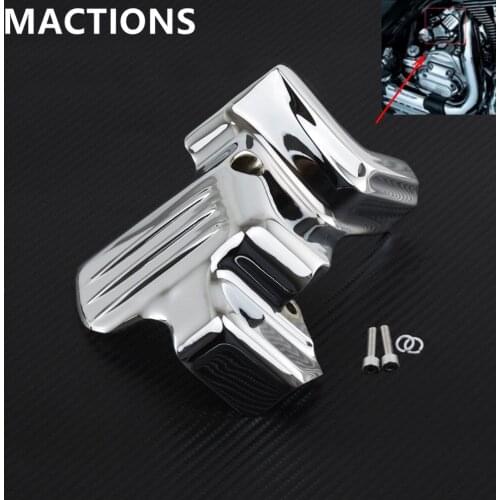 Motorcycle High Metal Chrome Starter Cover For Harley Touring FLHT FLHR FLTR FLSX 2007-2015
