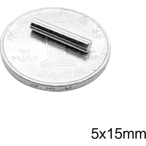 10/20/30PCS 5x15mm NdFeB Thick Small Round Powerful Magnets Bulk Sheet Neodymium Magnet 5x15 mm Permanent Strong Magnets 5*15 mm