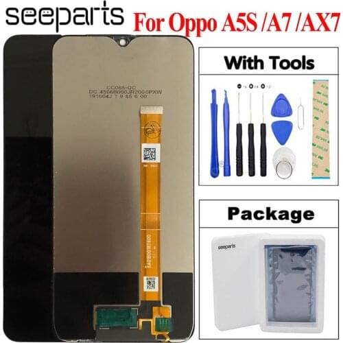 Original Tested 6.2 inch For OPPO A5S CPH1909 / AX5S CPH1920 LCD Display Touch Screen Digitizer Assembly For OPPO A7 LCD Display