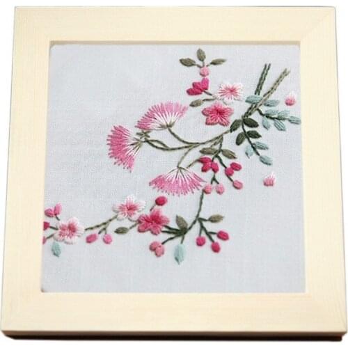 Brocade Hao hand embroidery DIY material bag elementary study cloth art small painting creativity Lu embroidery style hanging