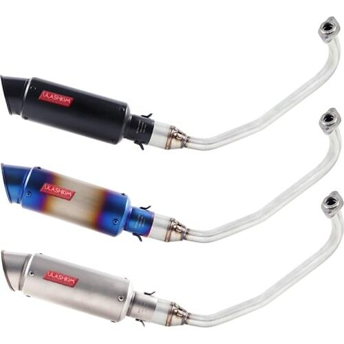 PCX 125 150 Motorcycle Scooter Exhaust Muffler Full System Middle Pipe Slip-On Escape Fit For HONDA PCX125 PCX150