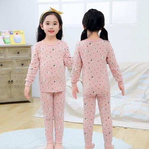 Kids Boys Cute Pajamas Sets Toddler Girls Pyjamas Night Suits Children Clothes Long sleeve Sleepwear Autumn Child Cotton Pijamas