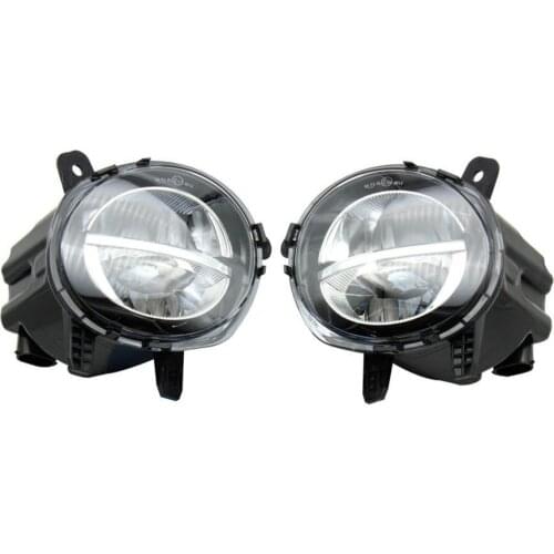 Fog Light Easy Installation Heat Resistant ABS Left/Right Clear Lens Bumper Fog Lamp Compatible with BMW 3 Series F35 2016-2019