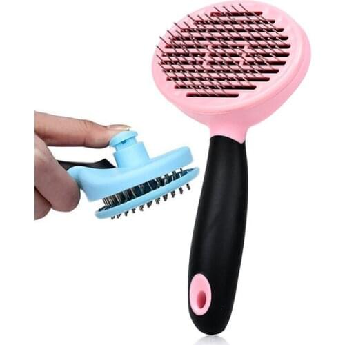 Shedding Brush Comb Dog Cat Comb Rake Pet Fur Grooming Slicker Short Hair Puppy Hair Grooming Gilling Brush Quick Clean Tools