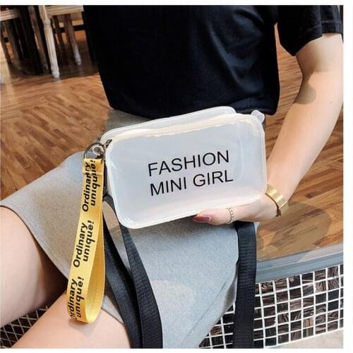 2021 New PVC Jelly bag Women Shoulder Bag Female Crossbody Bags Handbag Large Capacity Massager Eco Reusable Shopping Bag Pocket